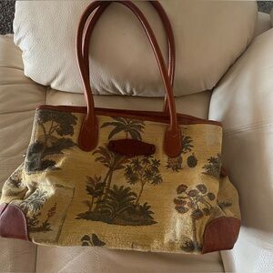 Vintage Tommy Bahama Carpet Bag Purse